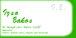 izso bakos business card